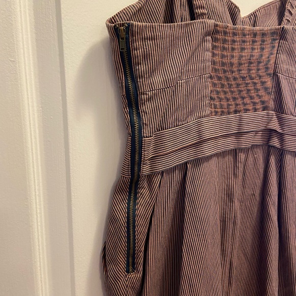 Wilfred pink/navy fitted adjustable dress - Picture 4 of 5